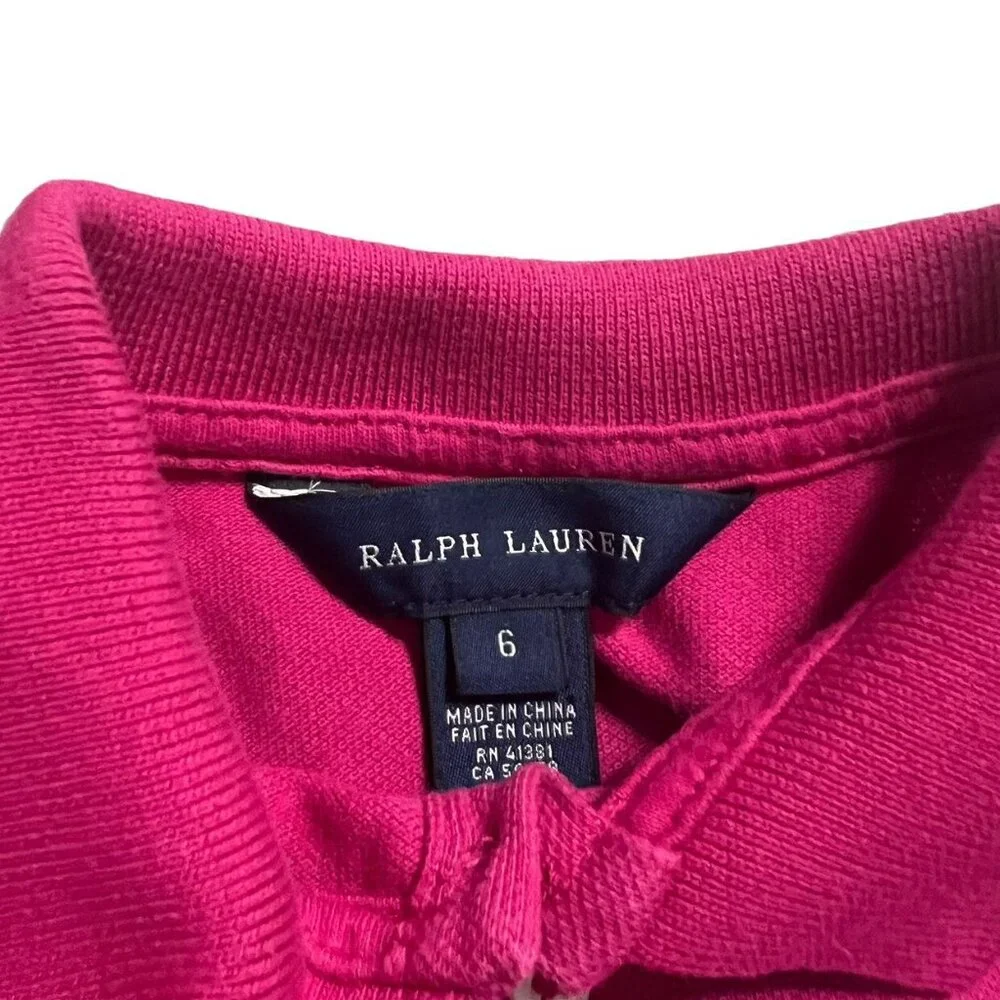 Ralph Lauren 6Y Pink Polo Dress